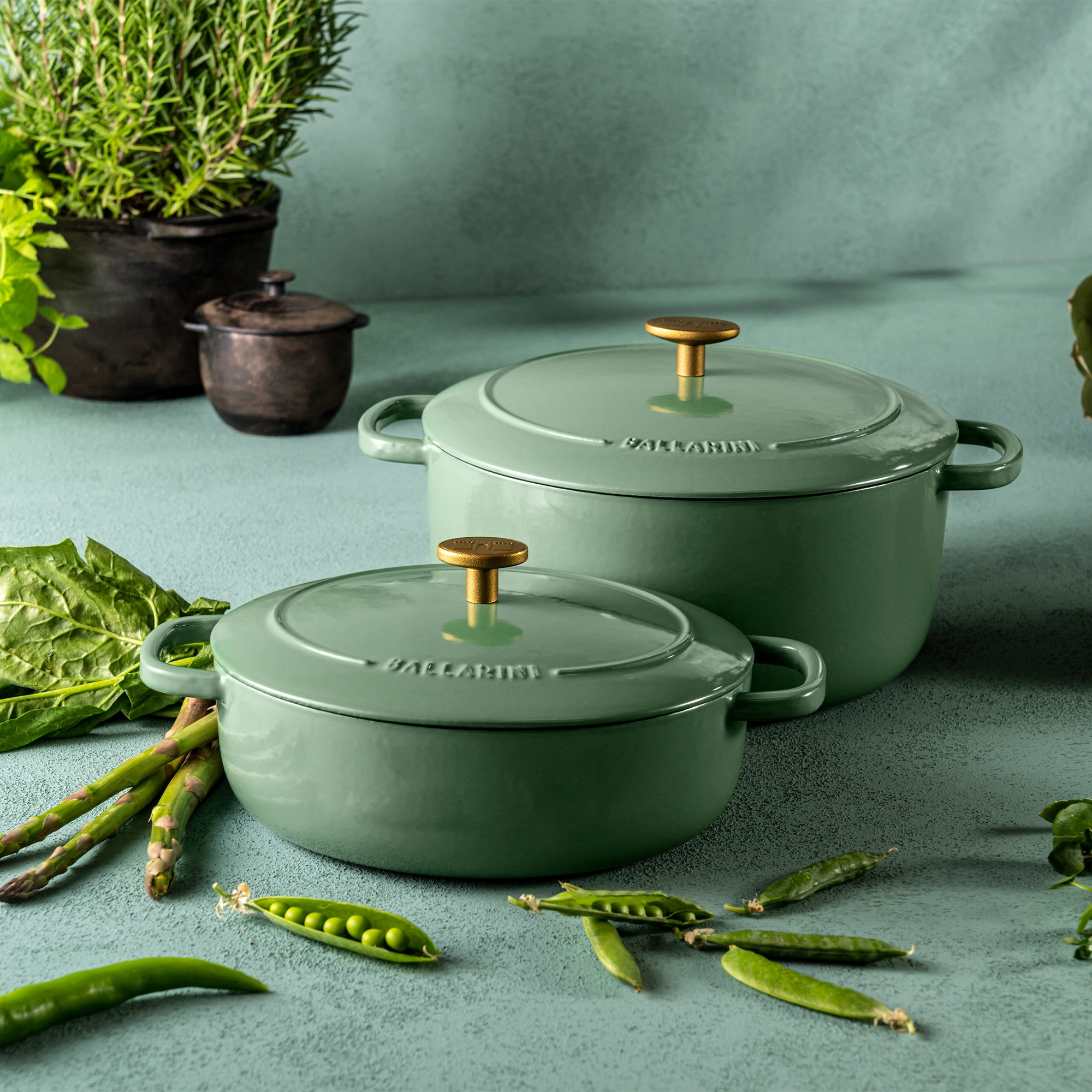 BALLARINI - Cocotte | Bellamonte | oval | 29 cm | Grün