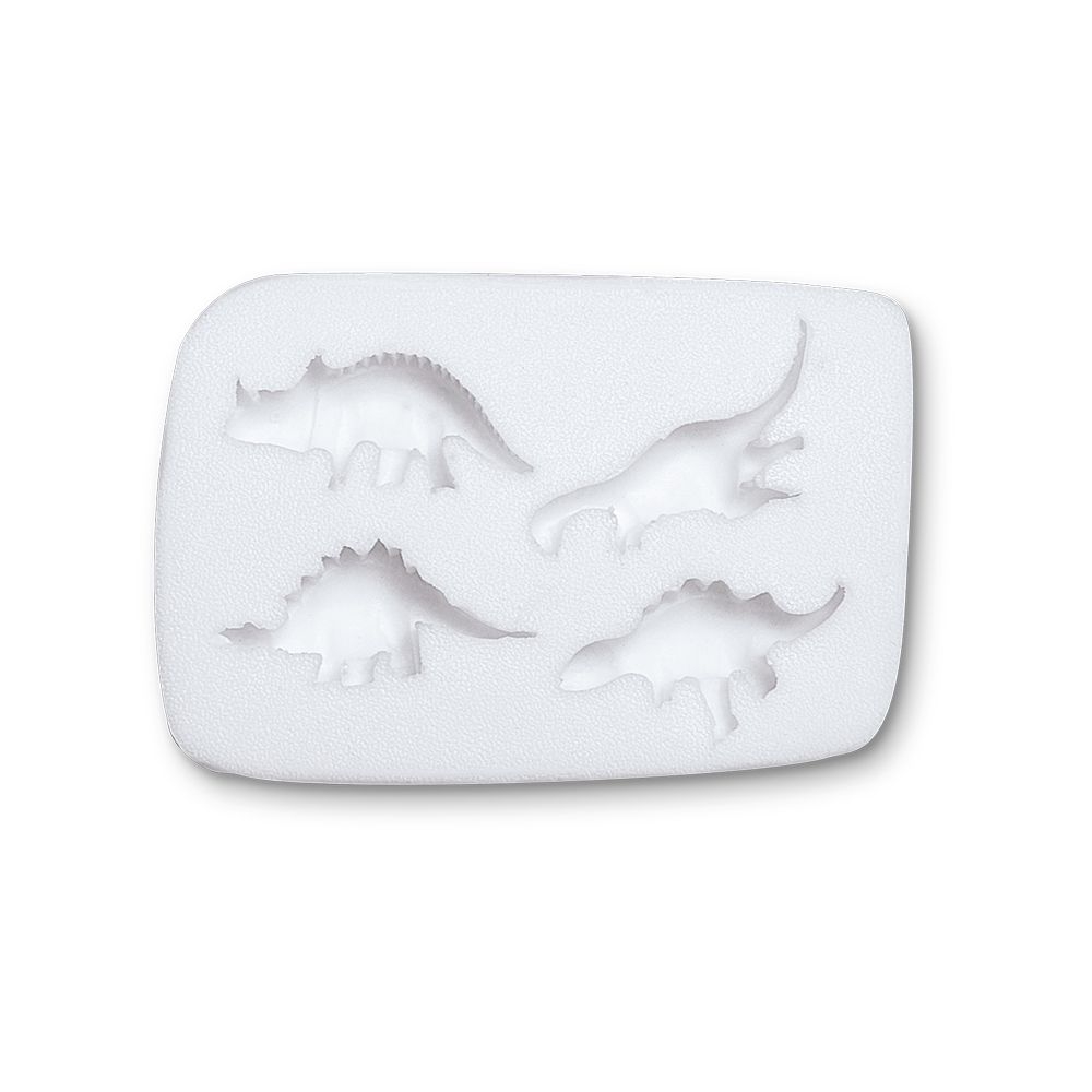 Städter - Fondant mould Dinosaur - 3,5 cm - 4 relief shape Städter - Fondant mould Dinosaur - 3,5 cm - 4 relief shape