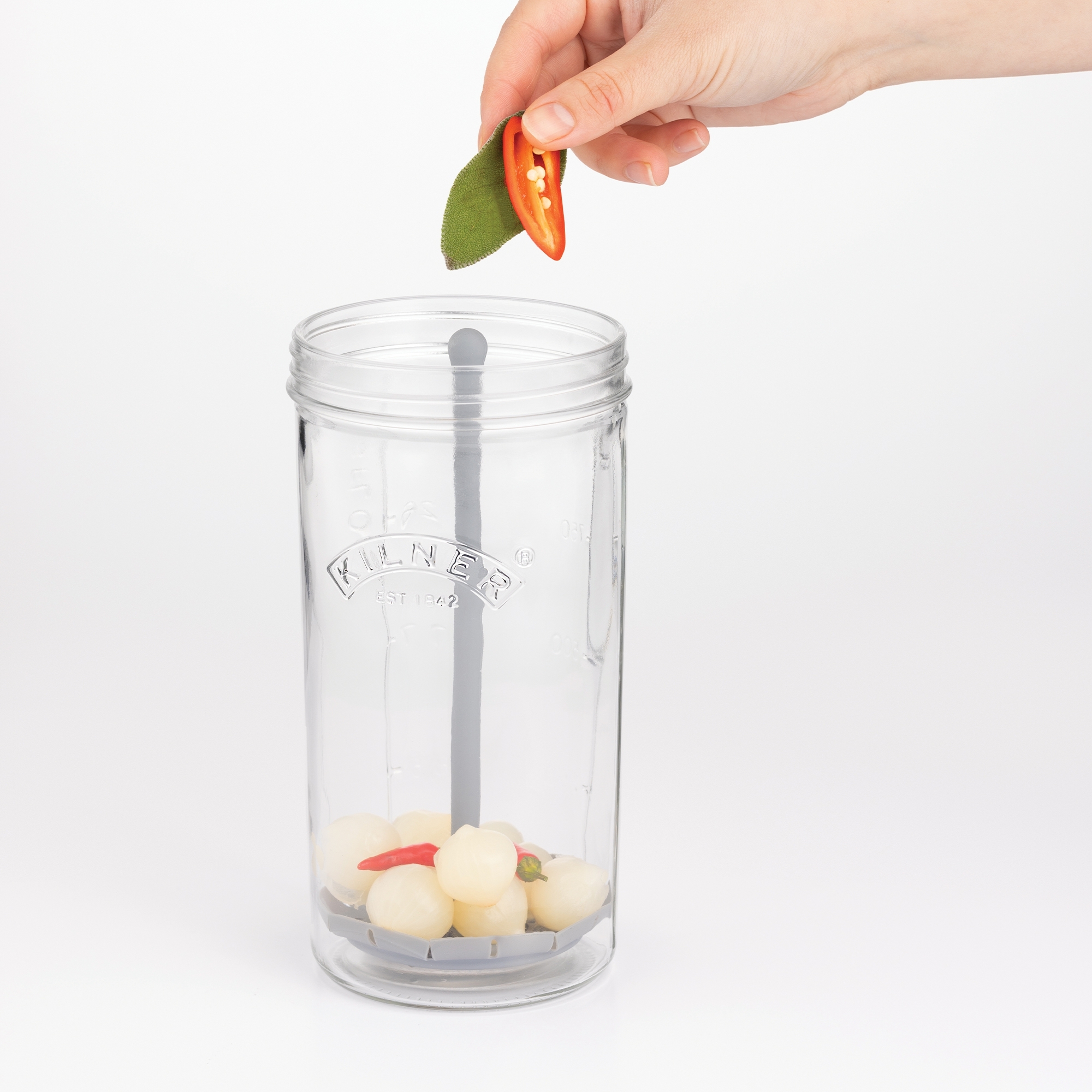 Kilner - Pickle Jar With Lifter - 1 L Kilner - Pickle Jar With Lifter - 1 L