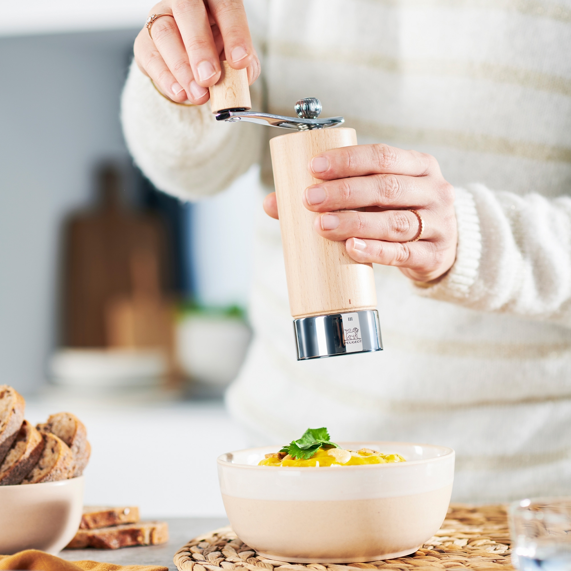 PSP Peugeot - Spice mill with crank Isen - Nature