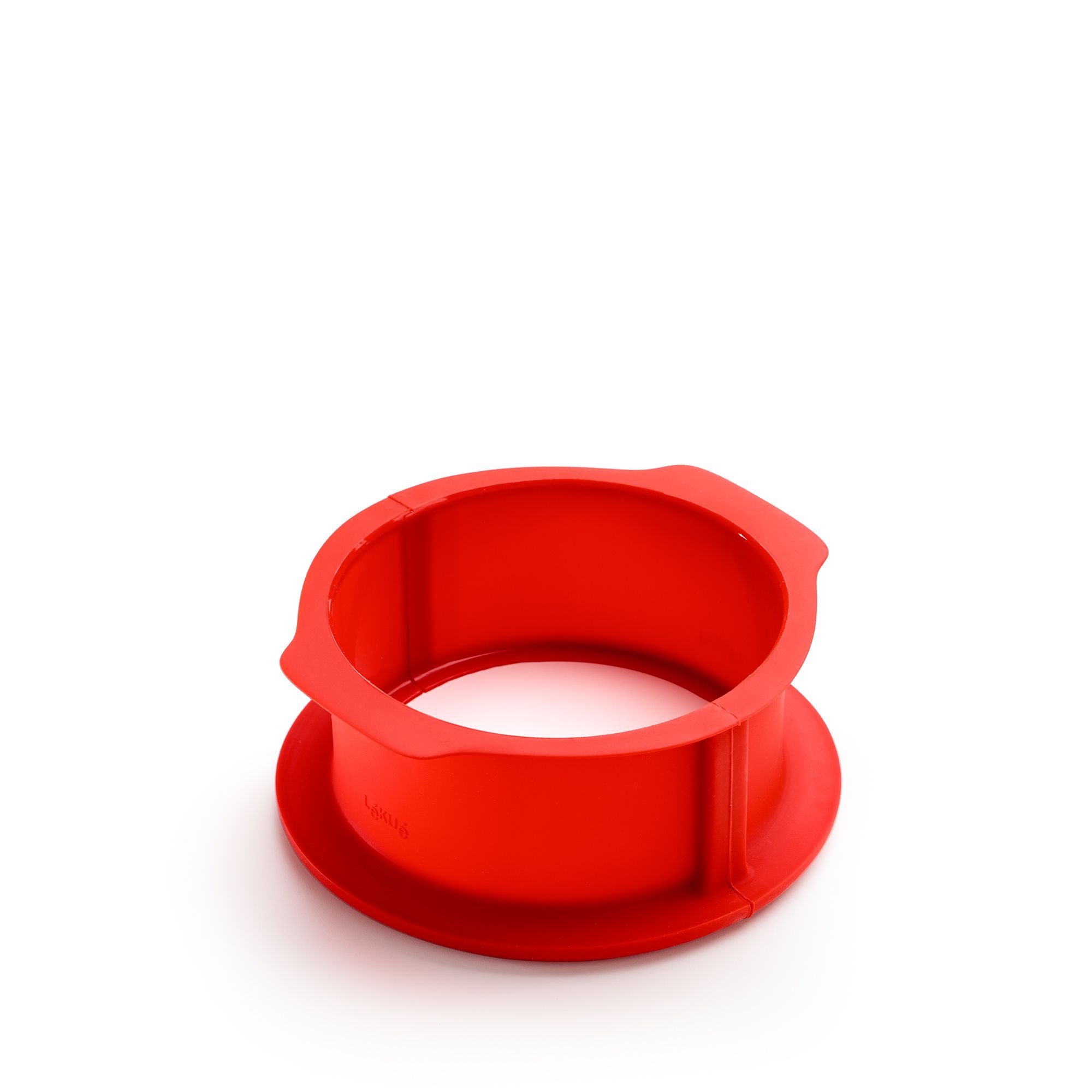 Lékué - Charlotte springform pan with plate, 18 cm red