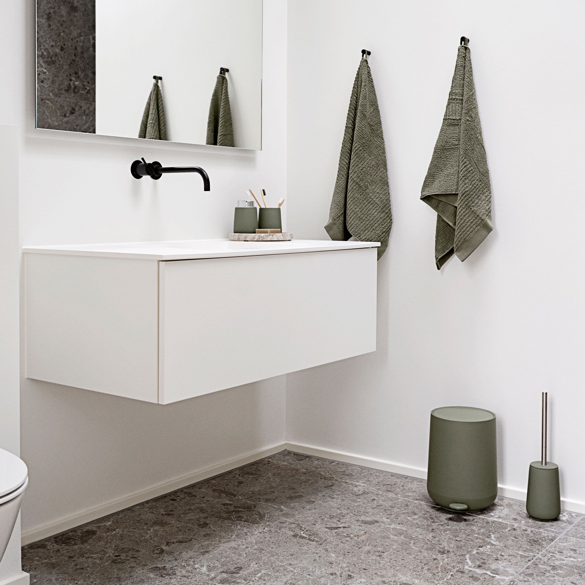 Zone - Nova Pedal Bin - Olive Green