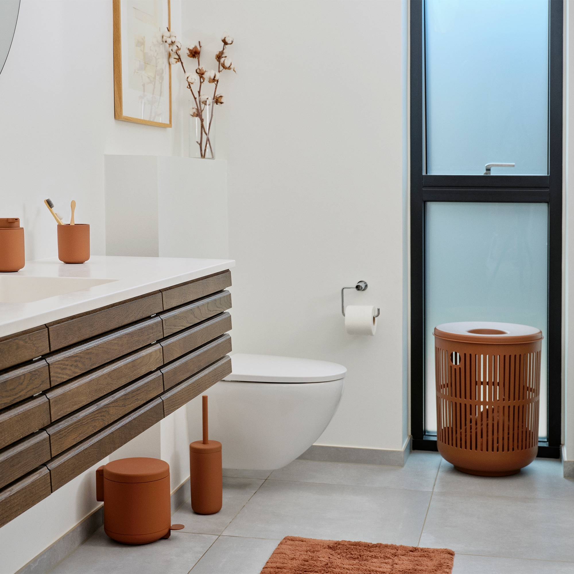 Zone - Ume Wäschekorb - Terracotta