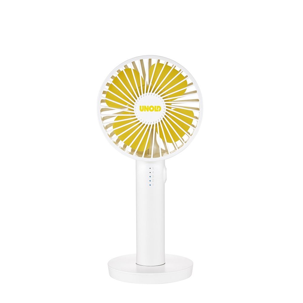 Unold - Handventilator - Breezy II - weiß/gelb