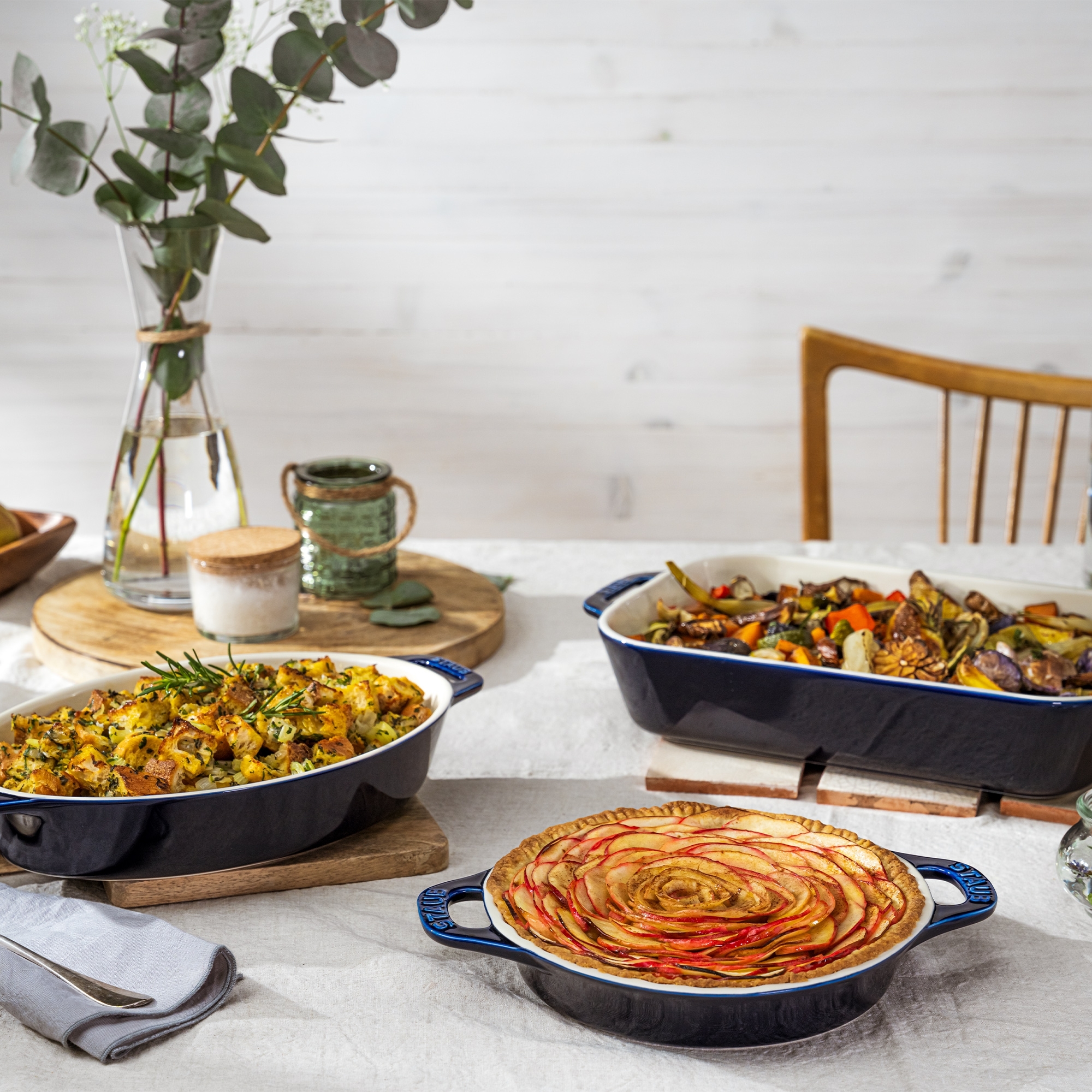 STAUB - Tarteform | Keramik | 24 cm | dunkelblau