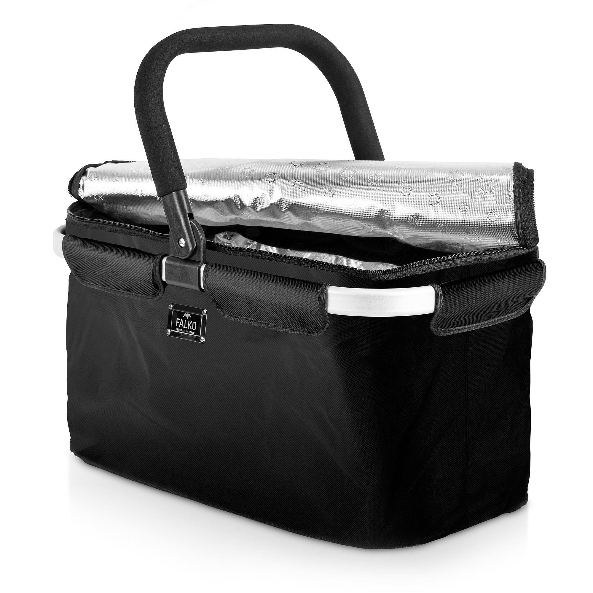 Genius - Falko Thermo Shopping Basket - Black Genius - Falko Thermo Shopping Basket - Black