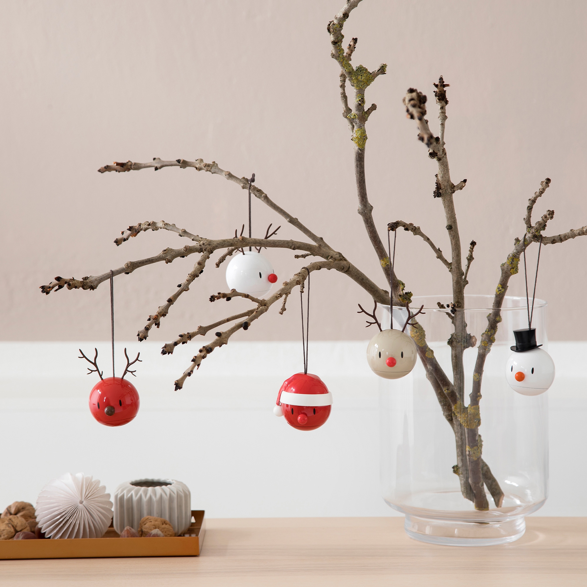 Hoptimist - Reindeer Ornament - Latte - 2 pieces