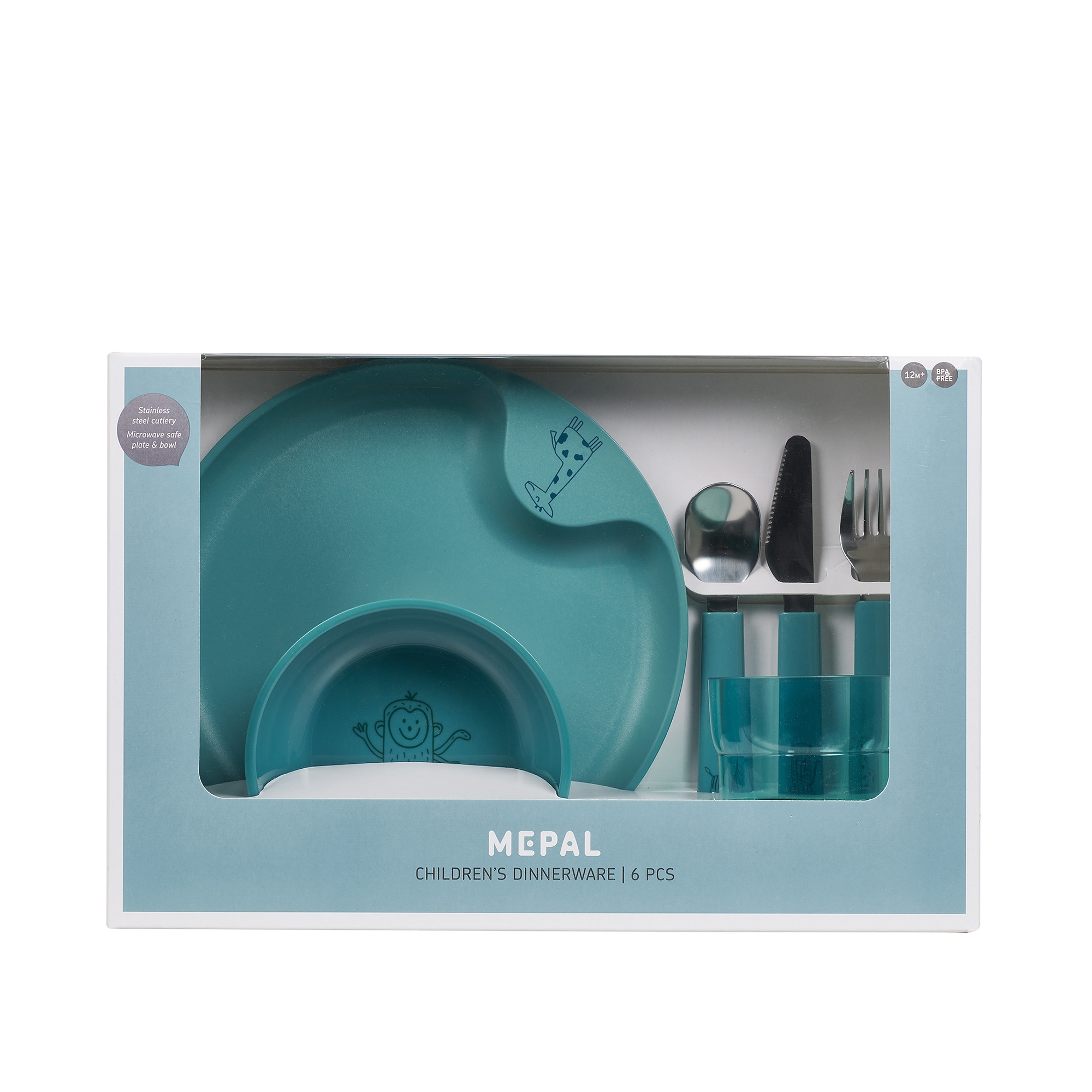 Mepal - Mio Kindergeschirr-Set 6-teilig - deep turquoise