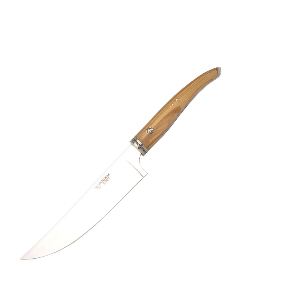 Laguiole - Messerblock + 6 Messer Gourmet Olive