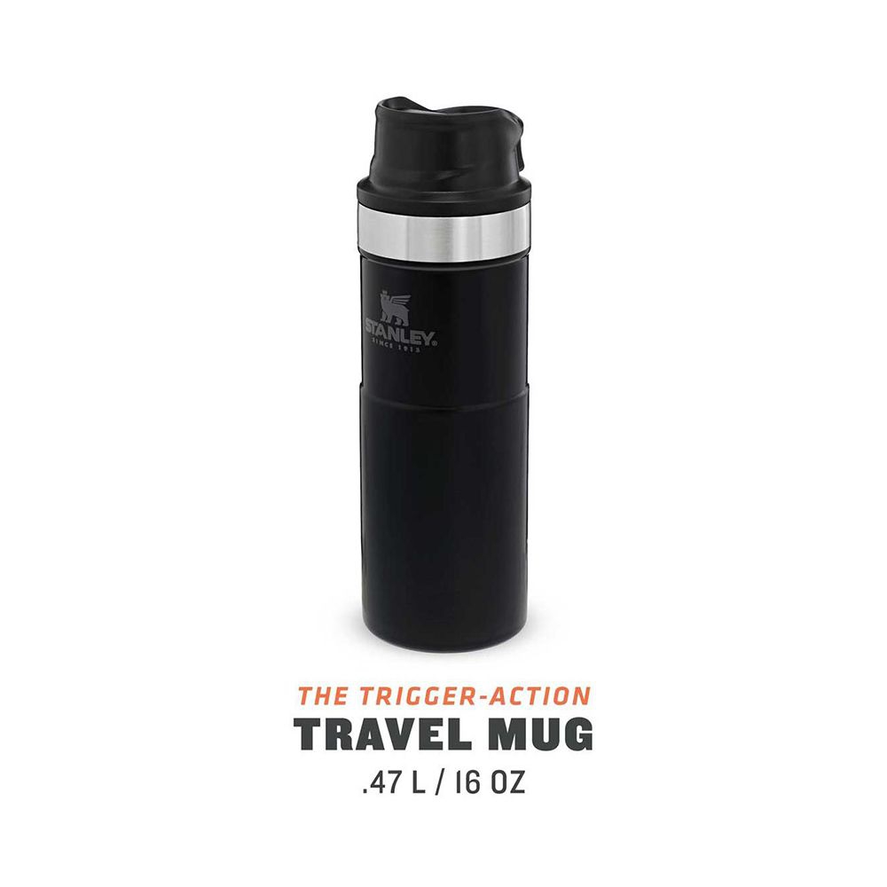 Stanley - Classic Trigger-Action Travel Mug 0,473 L - black
