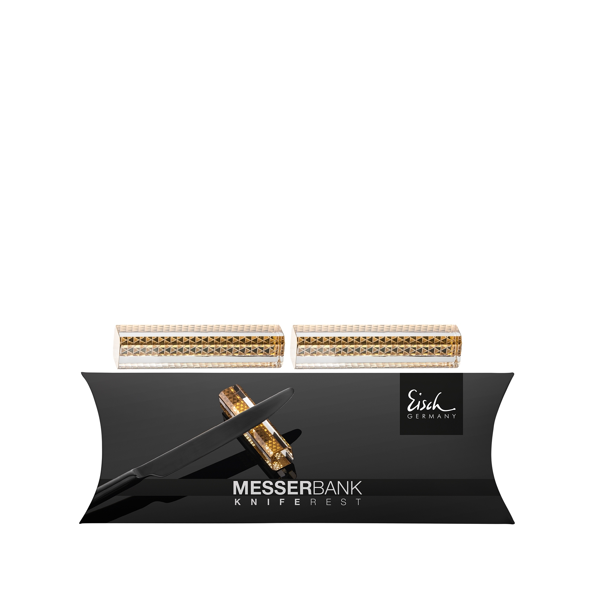 Eisch - Messerbänkchen 2er Set AUREA, gold