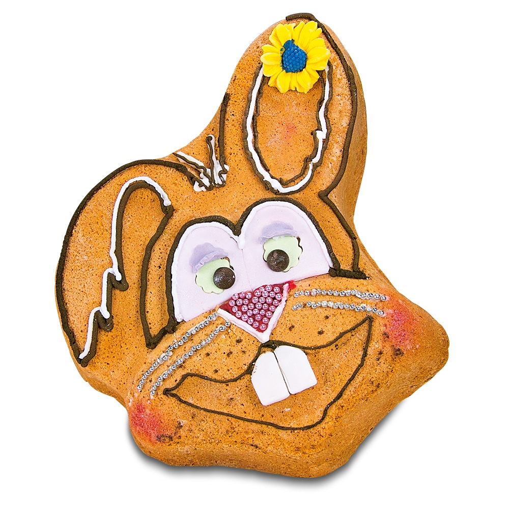 Städter - Motivbackform Hasengesicht - 21 x 26,5 x 6,5 cm - 1.500 ml