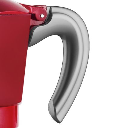 Bialetti - Ersatzgriff für Espressokocher Moka Induktion, grau 6 Tassen