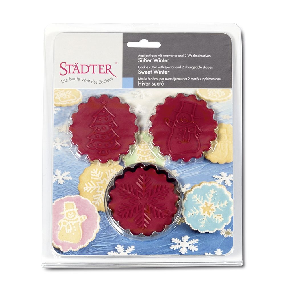 Städter - Cookie cutter Sweet winter - 3 change motifs - 6.5 cm - 5-teilig