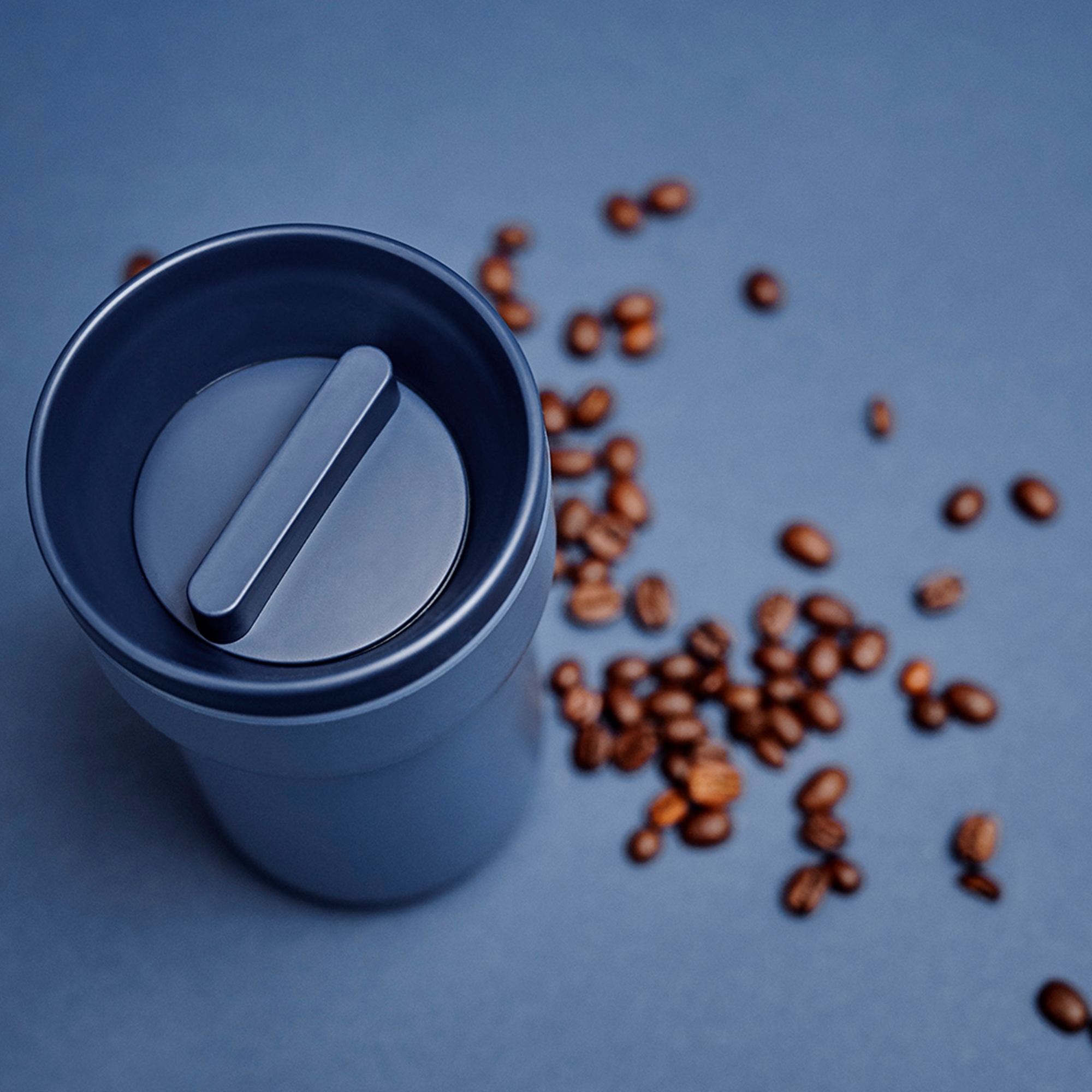 Mepal Ellipse Thermobecher 375 ml nordic denim mit Bohnen