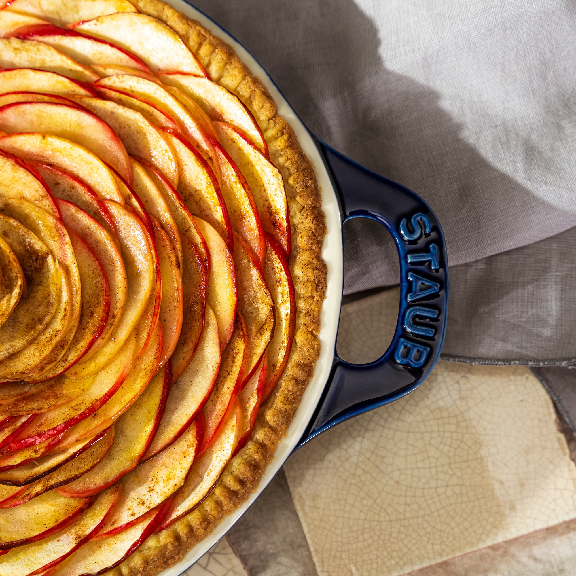 STAUB - Tarteform | Keramik | 24 cm | dunkelblau
