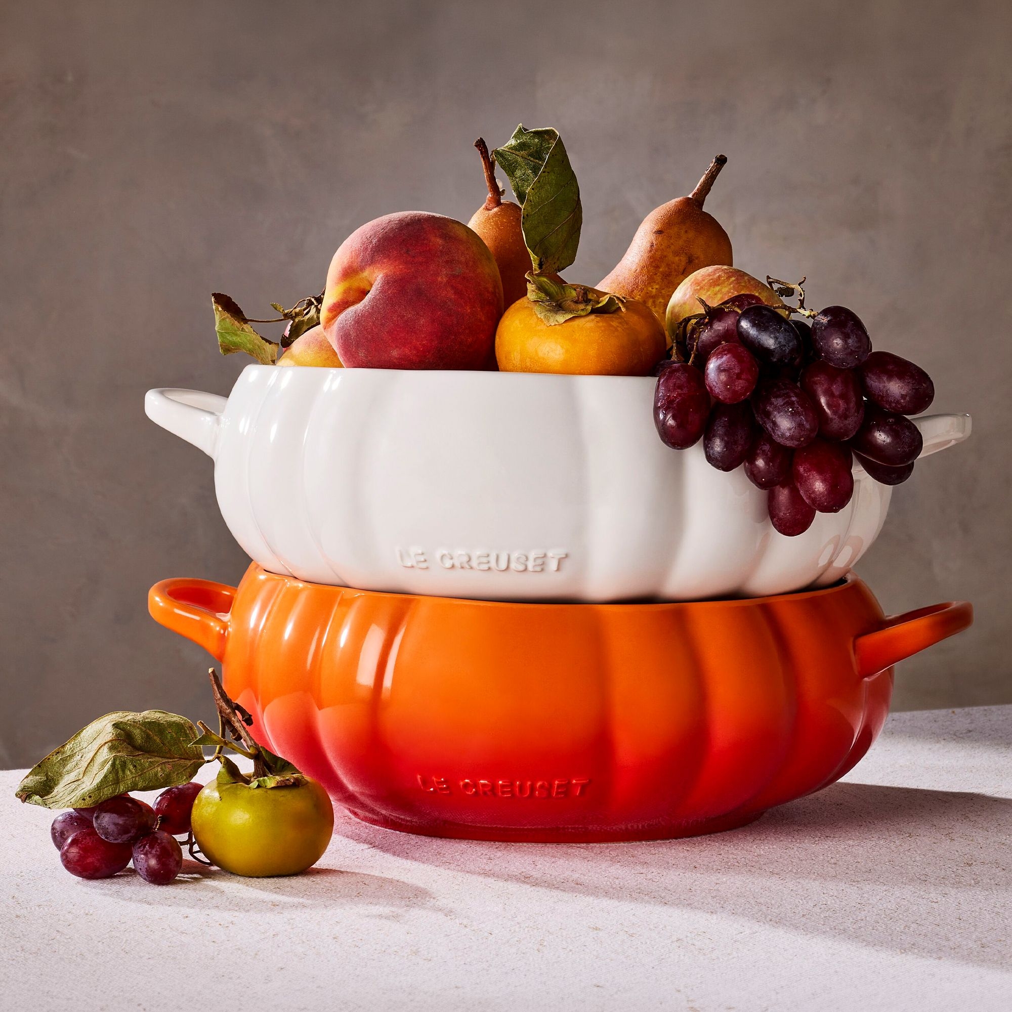 Le Creuset – Pumpkin Serving Bowl, 3 L – White