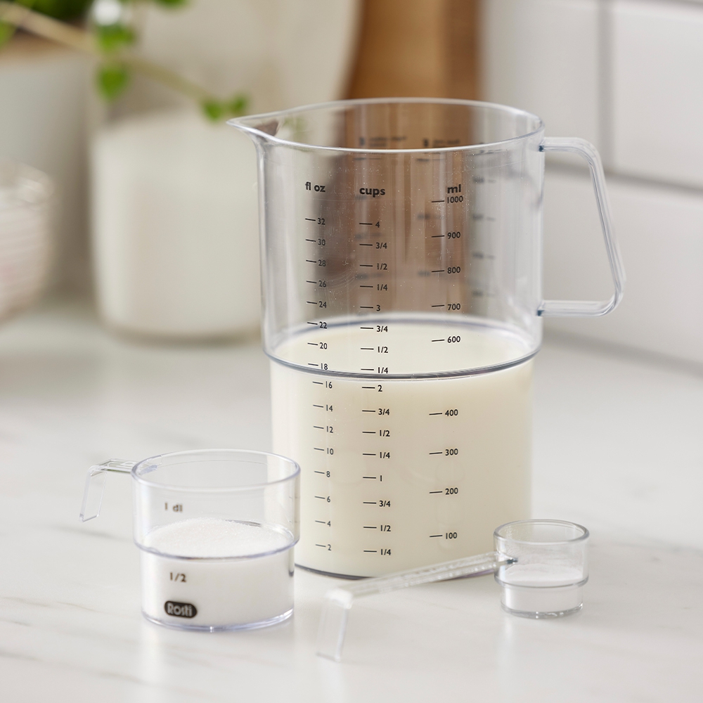 150/300/600/1000 ml Plastic Measuring Cup Clear Scale Show