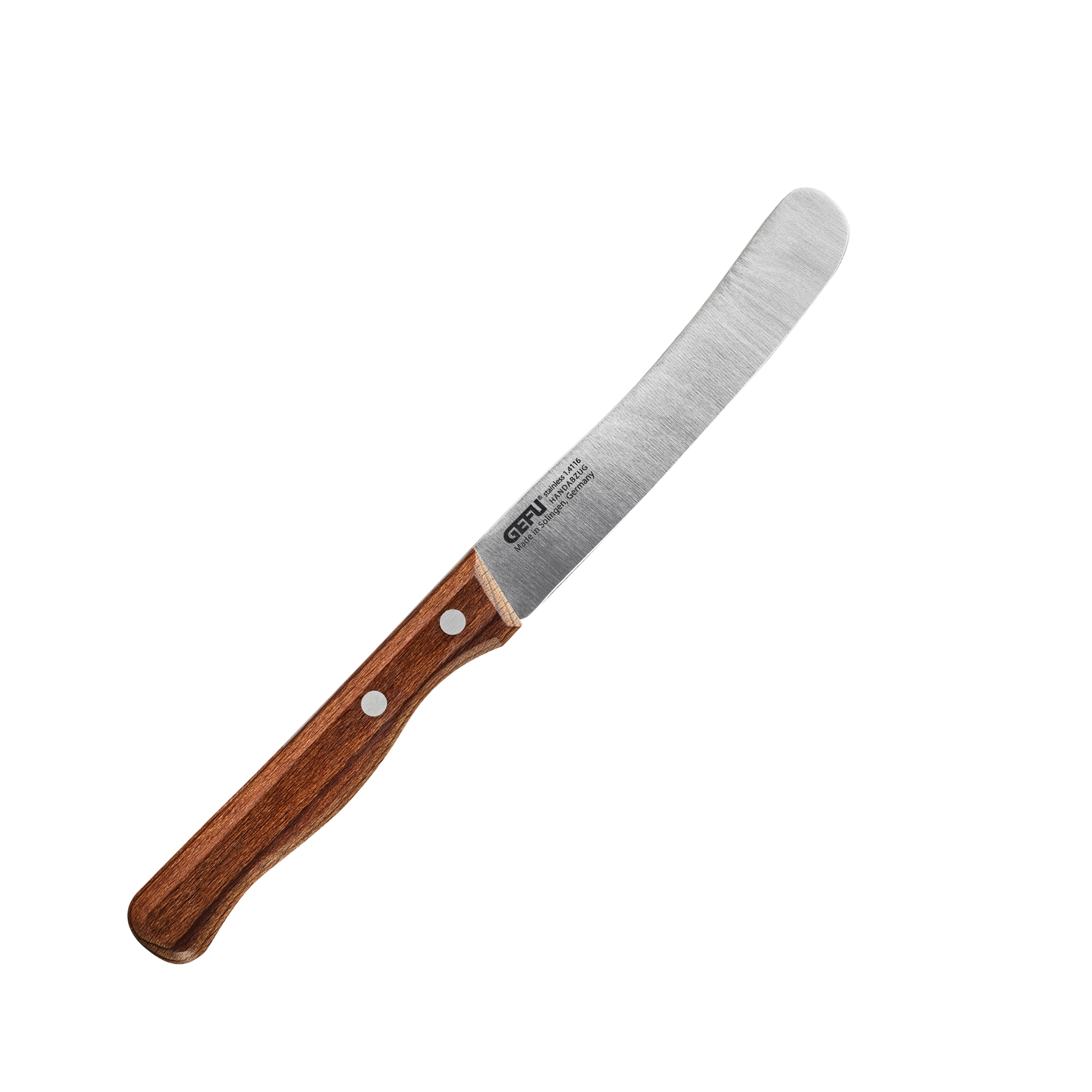 Gefu - Buckelsmesser STULLE Walnussholz 11cm