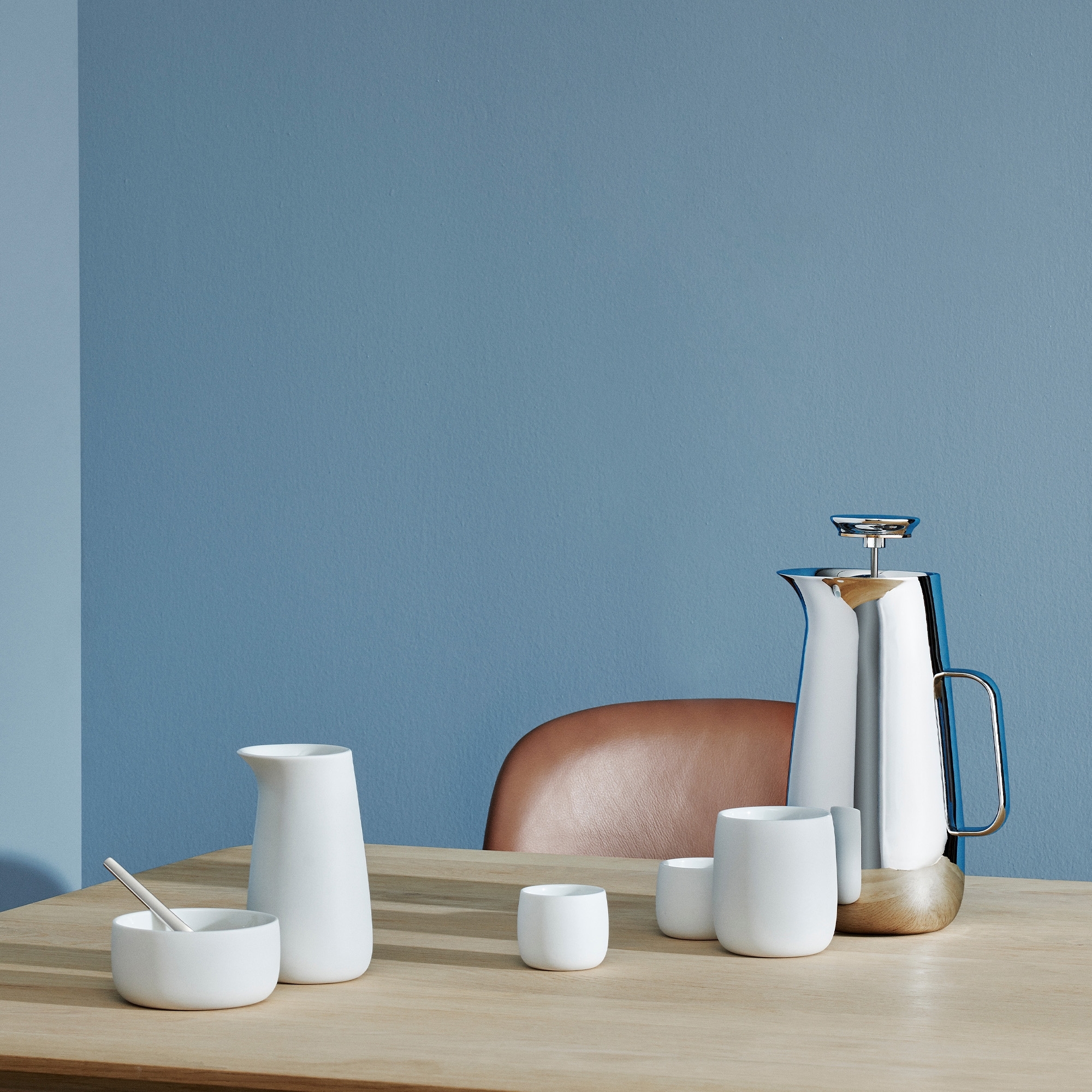 Stelton - Sugar bowl - FOSTER - white