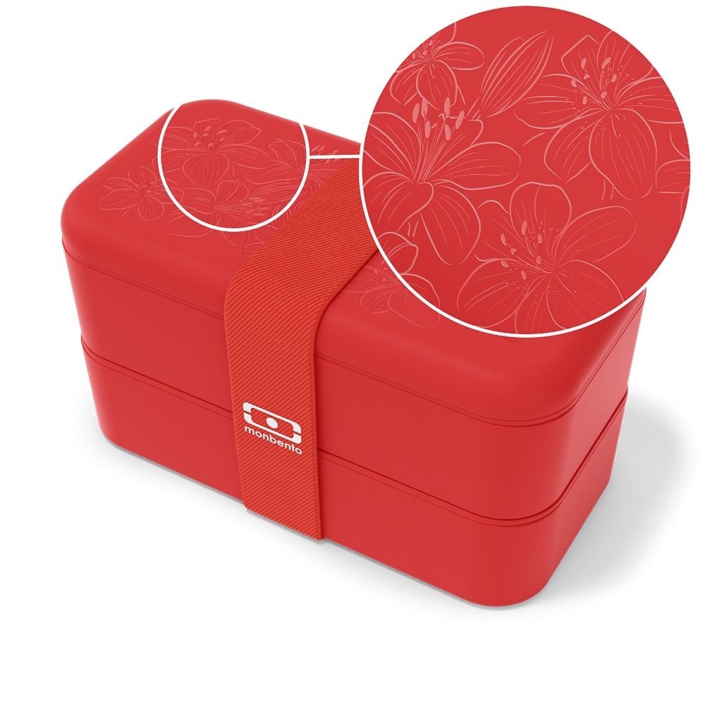monbento - Original Bento Box Podium - graviert Lilie monbento - Original Bento Box Podium - graviert Lilie