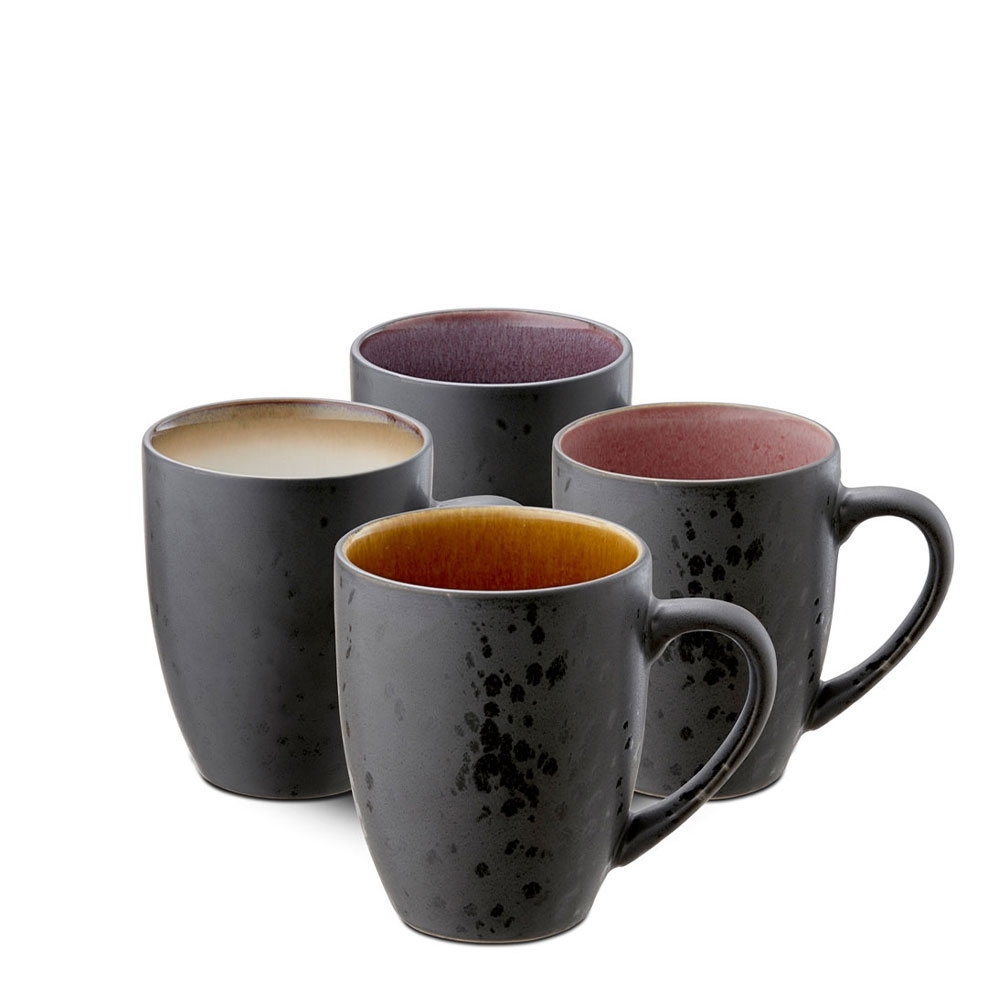 Bitz - Mug with handle - 300 ml - Set of 4