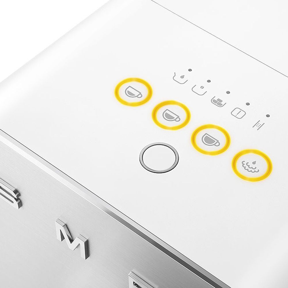 Smeg - Fully automatic coffee machine with steam function - White Smeg - Fully automatic coffee machine with steam function - White