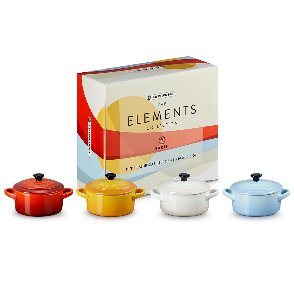 Le Creuset - 4er-Set Mini-Cocotte Elements Le Creuset - 4er-Set Mini-Cocotte Elements