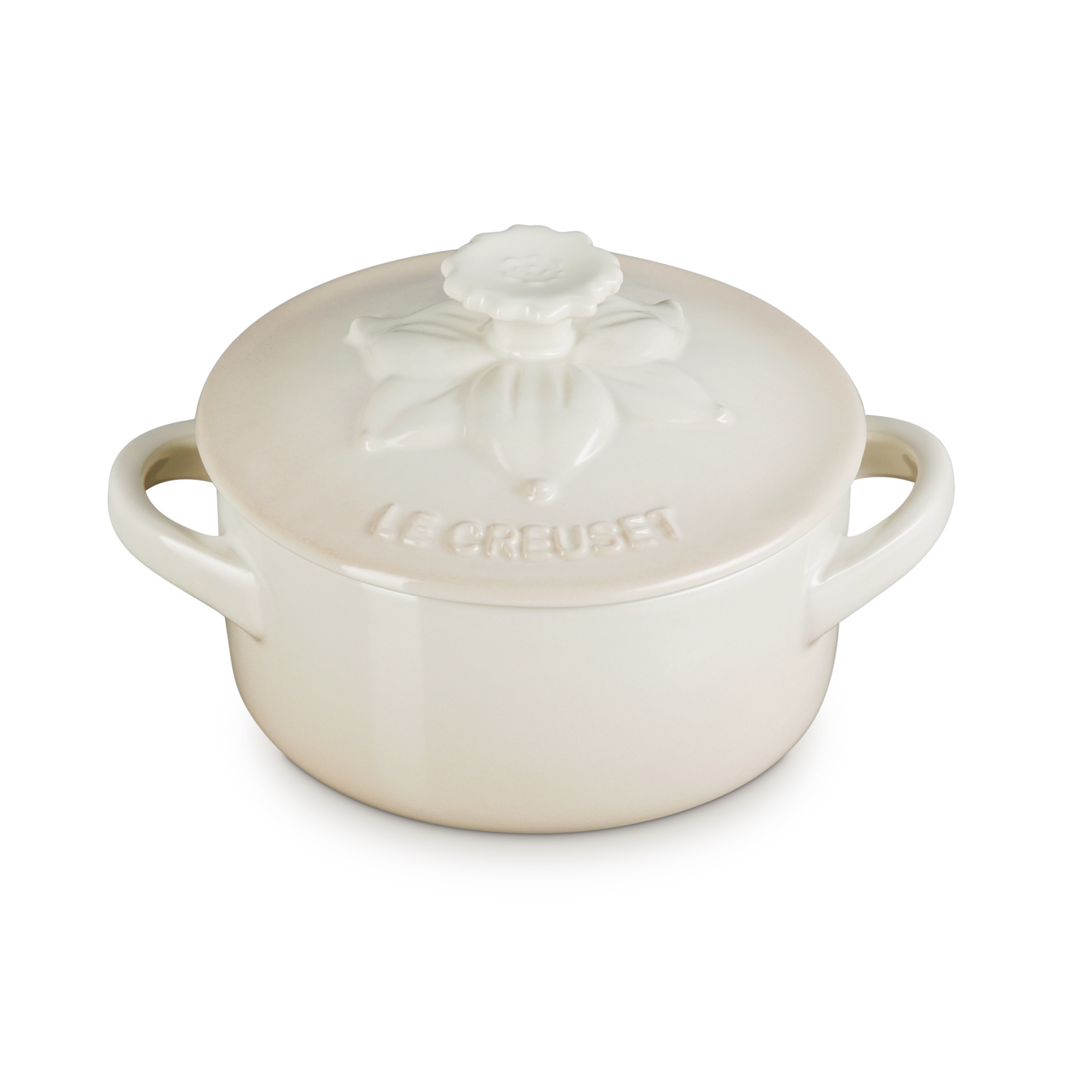 Le Creuset - Mini Cocotte - rund 250 ml - Jardin - Meringue