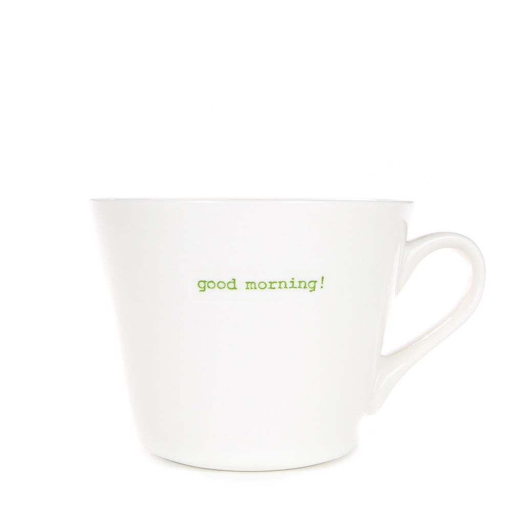 Make Tasse "good morning"grün