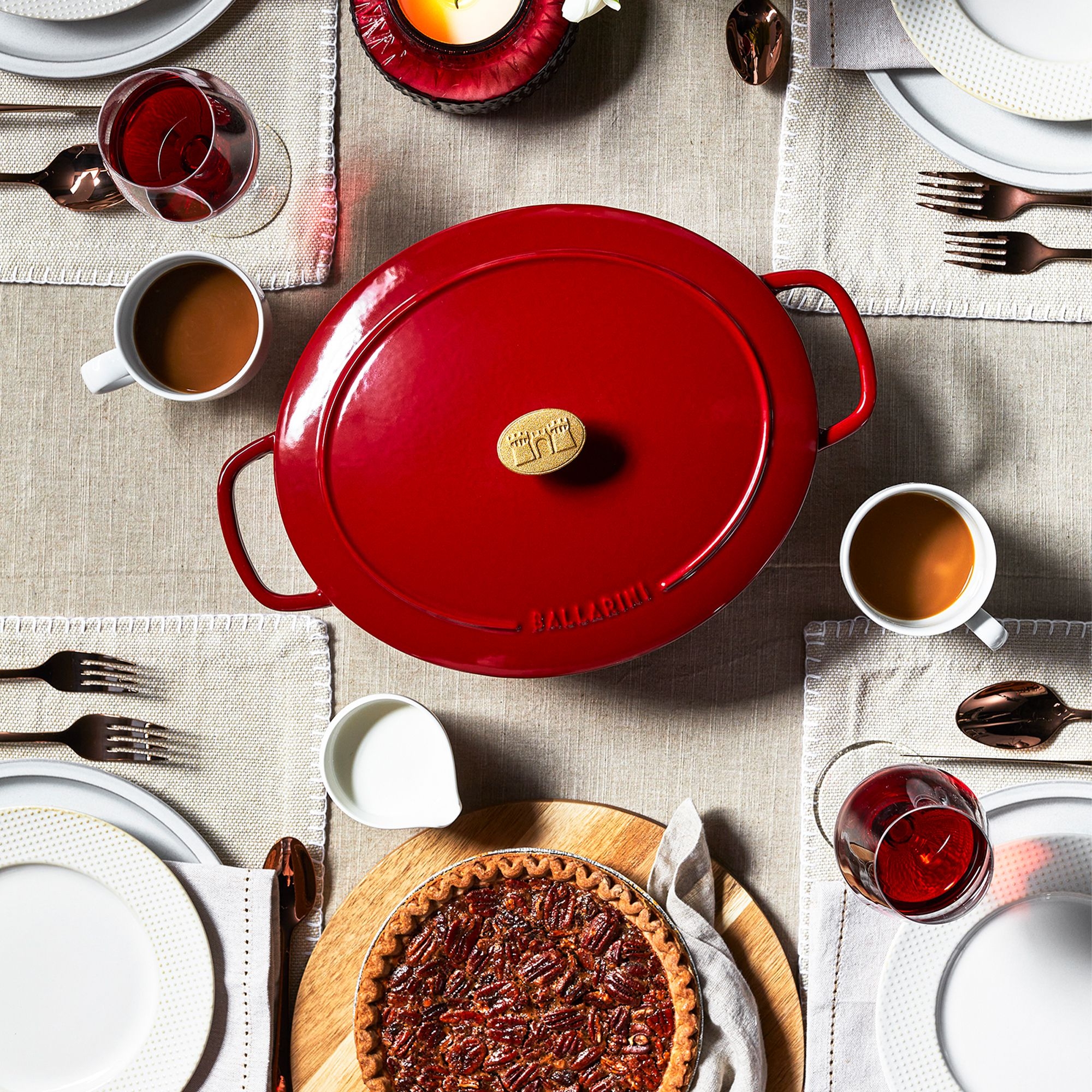 BALLARINI - Cocotte | Bellamonte | 37 cm | oval | Rot