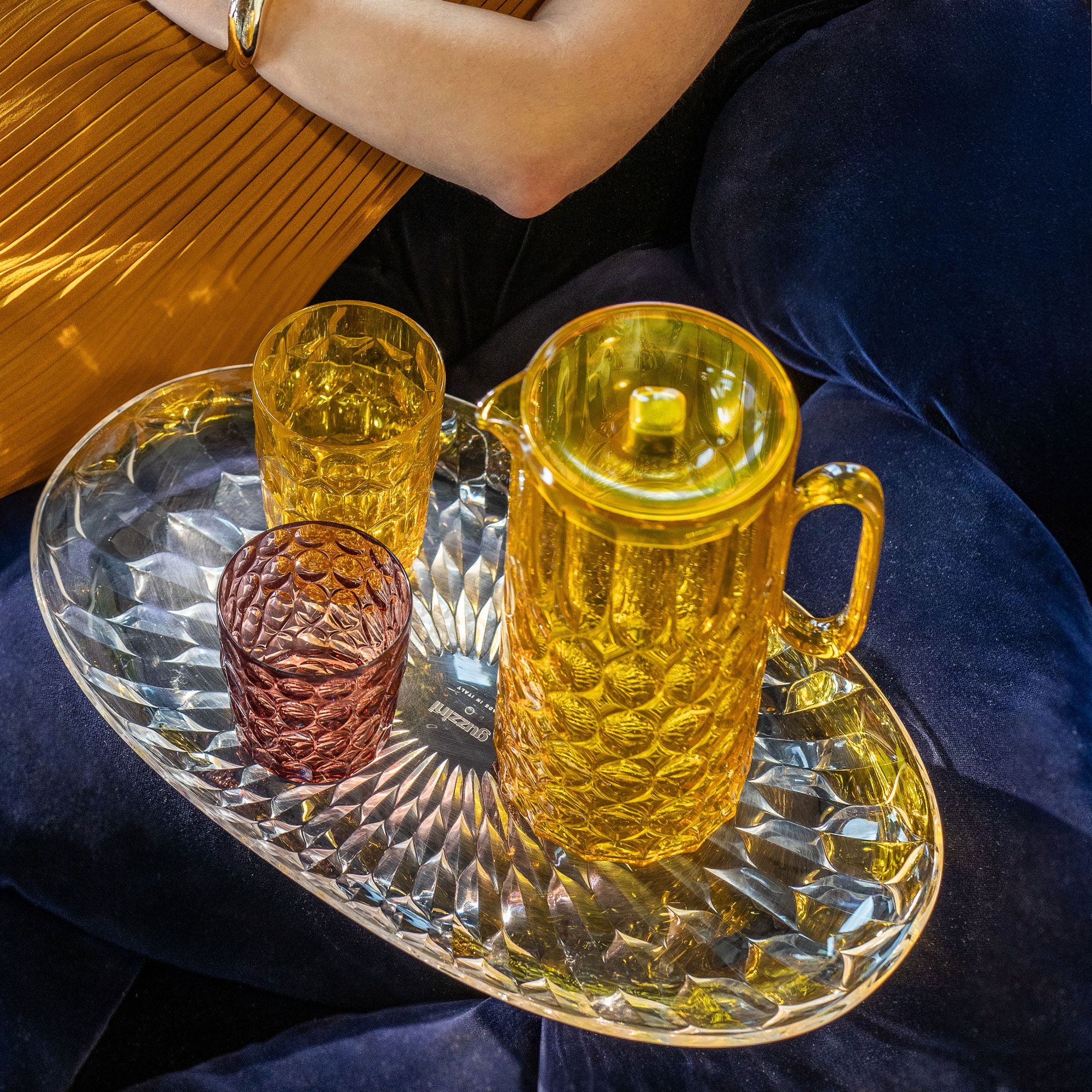 Guzzini - Tall drinking glass "Vanity" Decor 2, transparent Guzzini - Tall drinking glass "Vanity" Decor 2, transparent