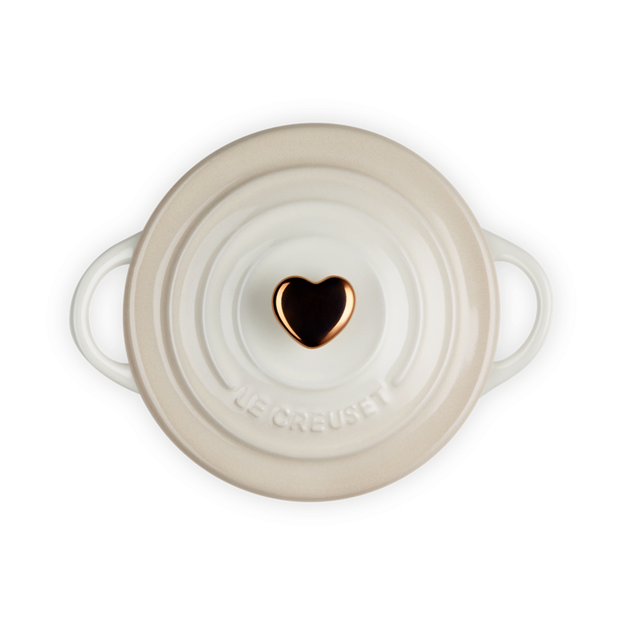 Le Creuset - Mini Cocotte mit goldenem Herzknauf