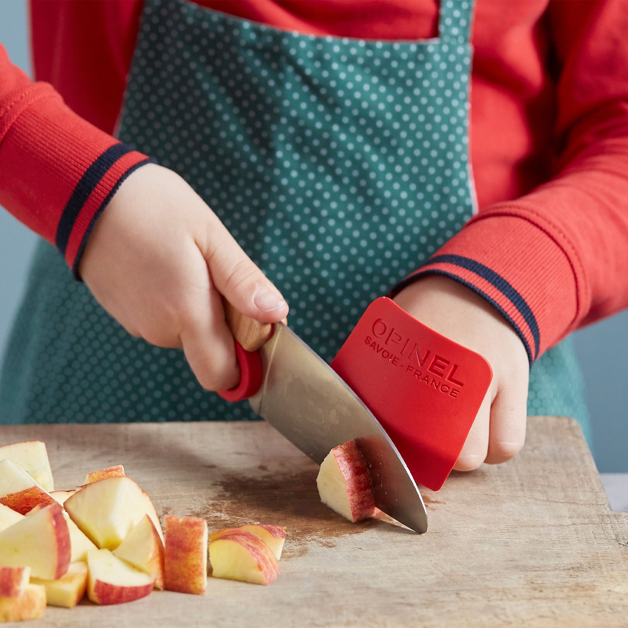 Opinel - Children's kitchen knife set - Le Petit Chef - 3-pcs. - red