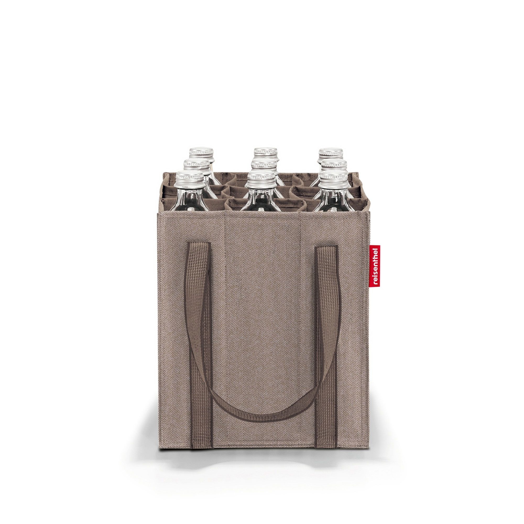 reisenthel - bottlebag - herringbone mokka