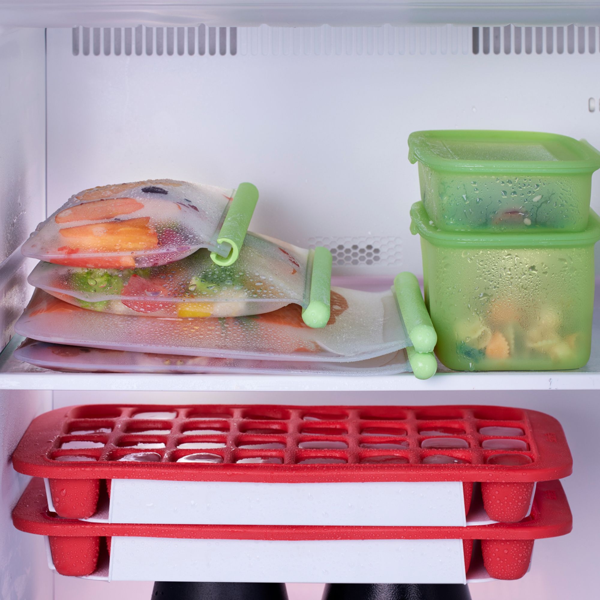 Lékué - Reusable silicone bags, set of 3 green Lékué - Reusable silicone bags, set of 3 green