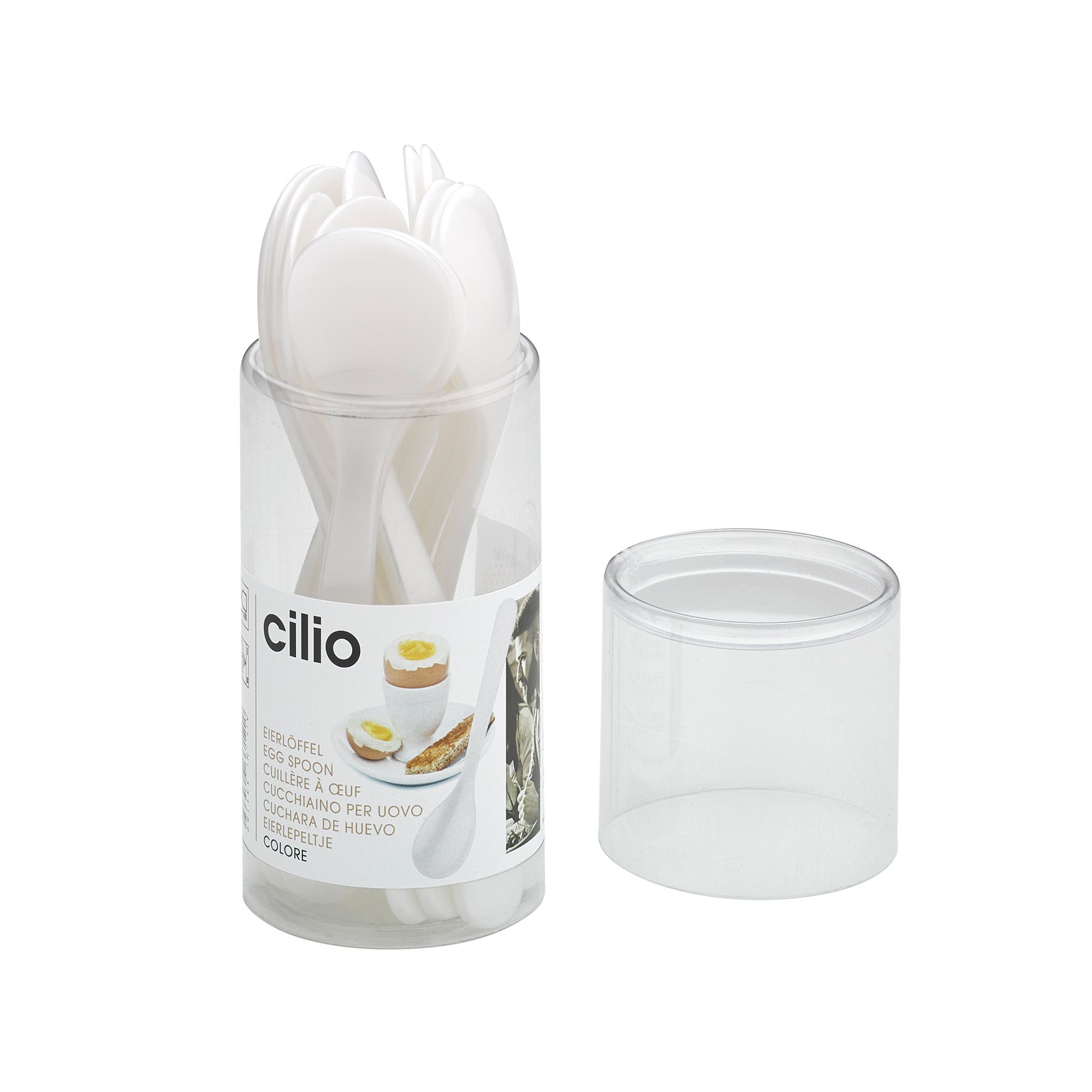 Cilio - Egg spoon COLORE - white