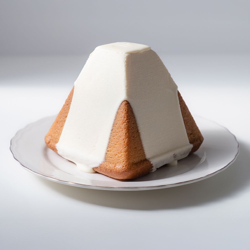 Dessert in de Buyer pyramid mould stainless steel 9 x 9 cm