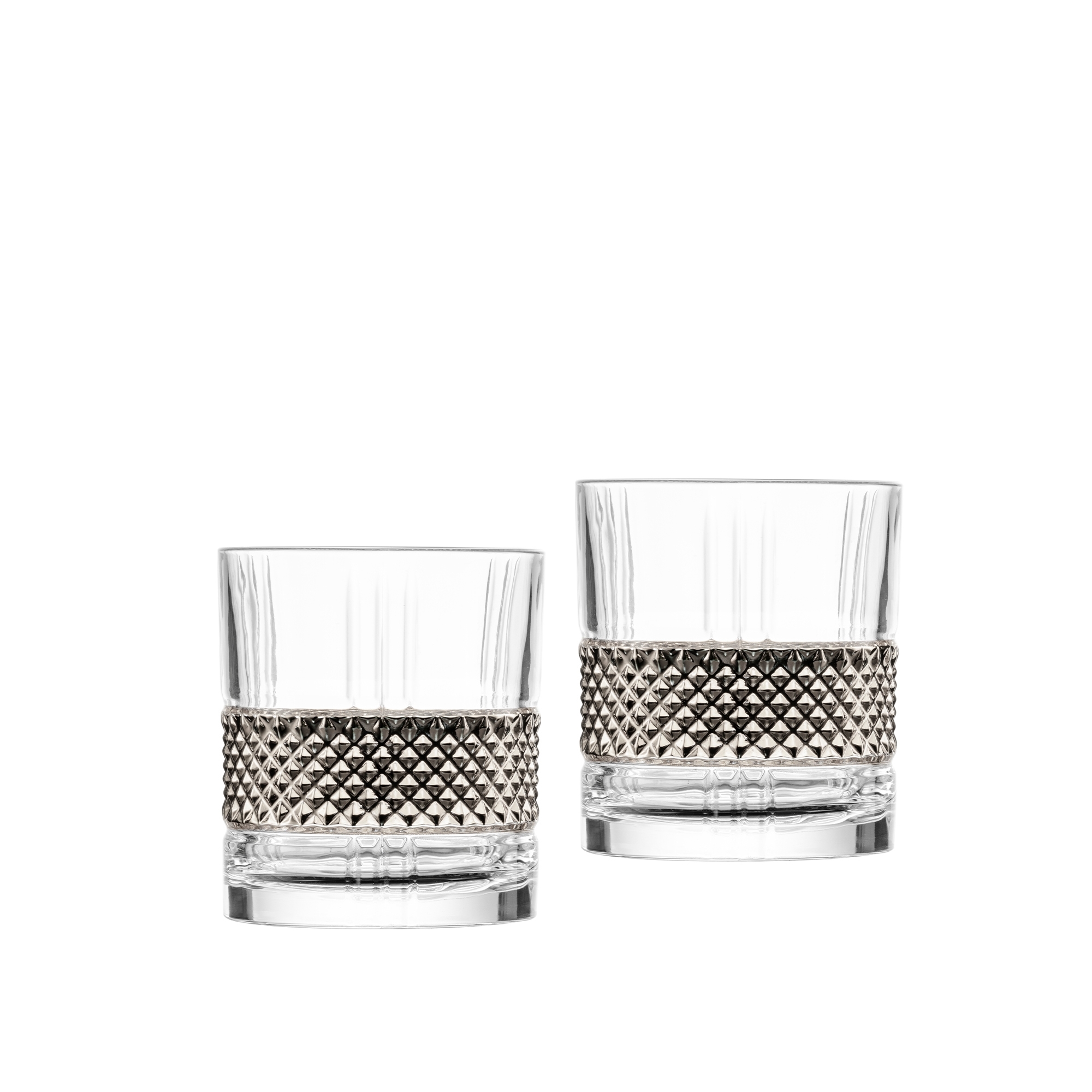 Eisch - Whisky Tumbler GLEN, 2er-Set, platin