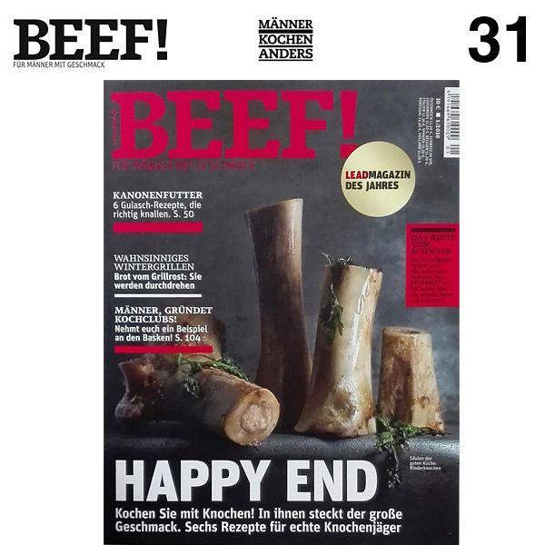Nr. 31 BEEF! Für Männer mit Geschmack 1/2016 - Happy End