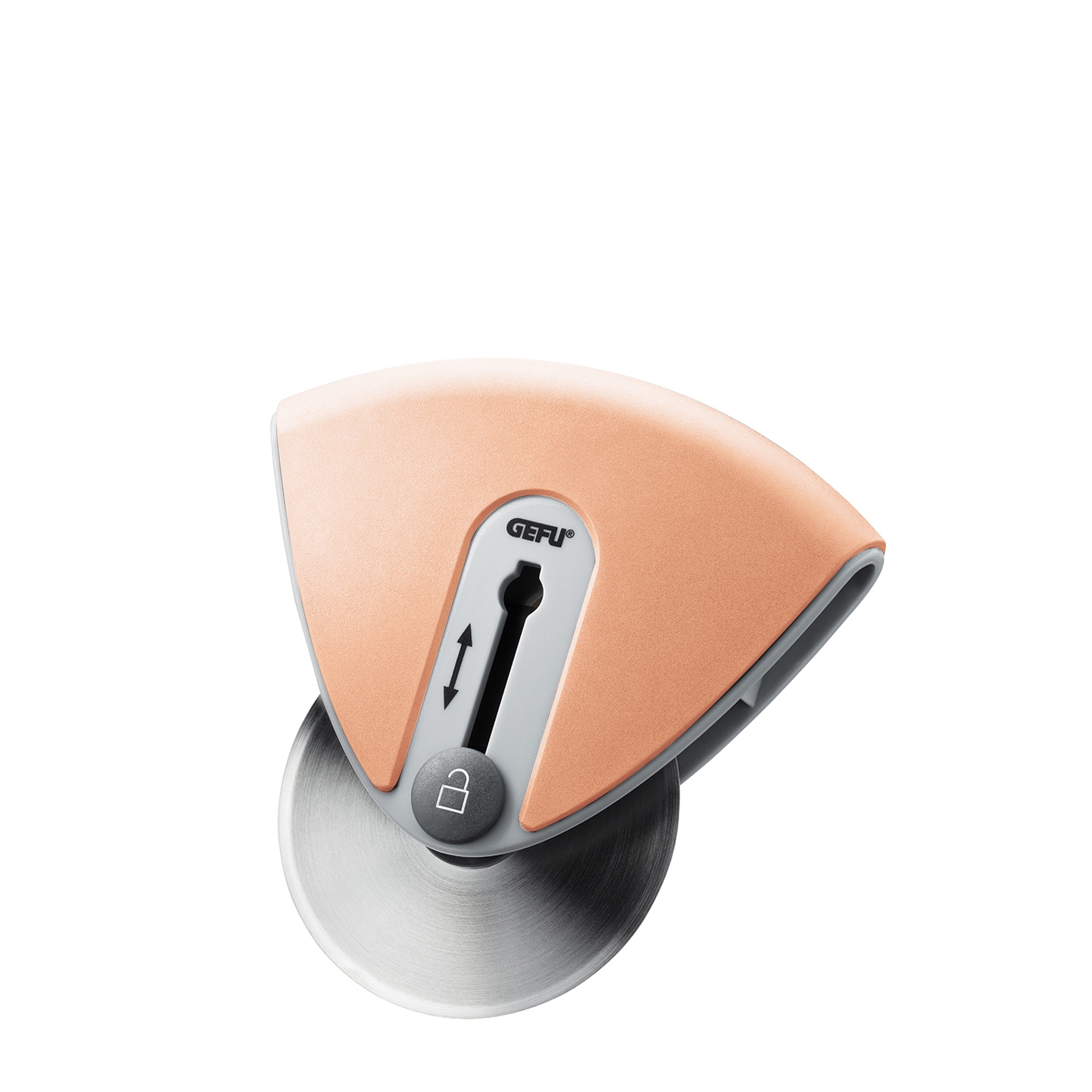 Gefu - Pizza cutter ROMA retro pastel orange