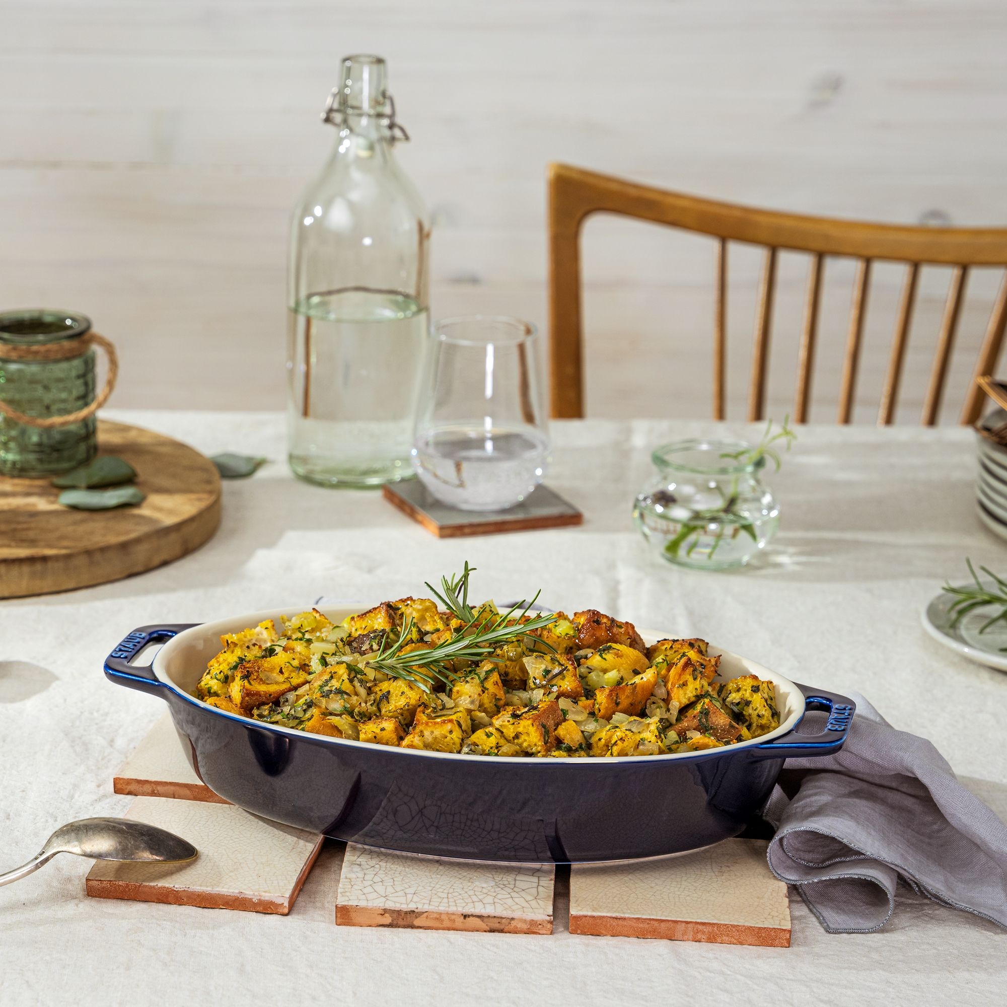 STAUB - Ceramic Baking Dish | Oval | 37 cm | dark blue