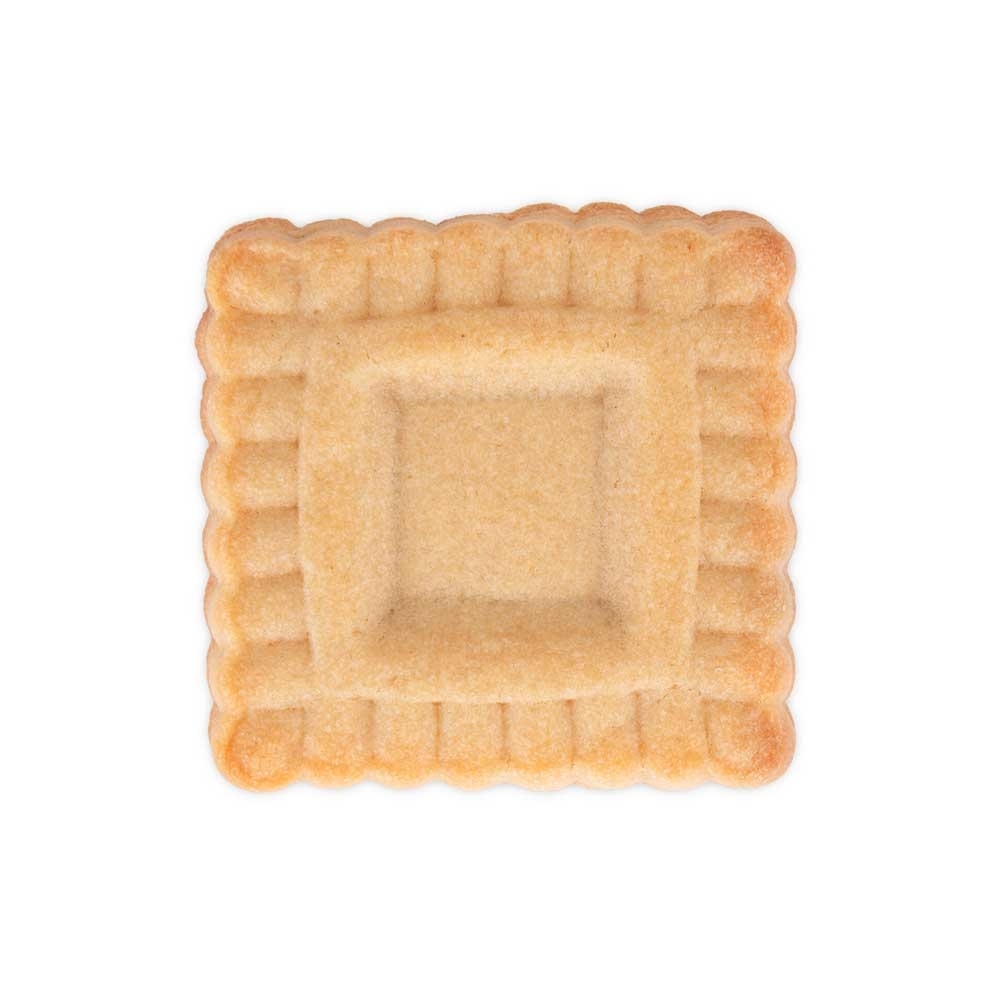 Städter - Cookie cutter with ejector - Wavy square - with embossing and ejector