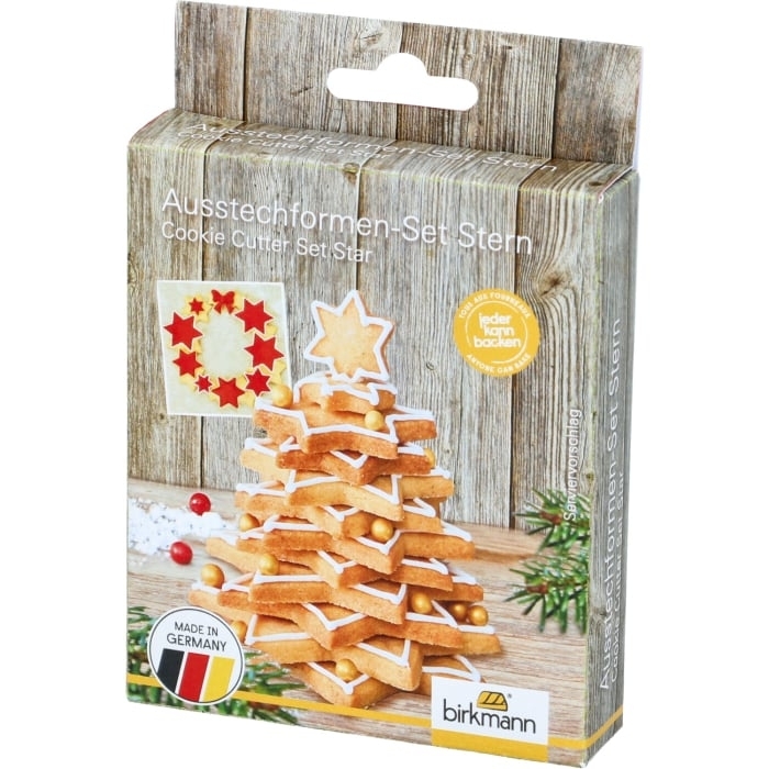 Birkmann - Cookie cutter set star for fir tree - 6 pcs.
