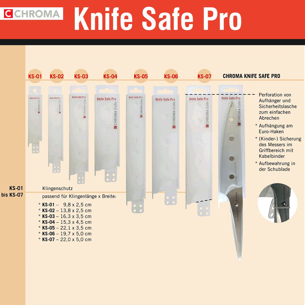 CHROMA - Knife Safe Pro - Bladeprotection