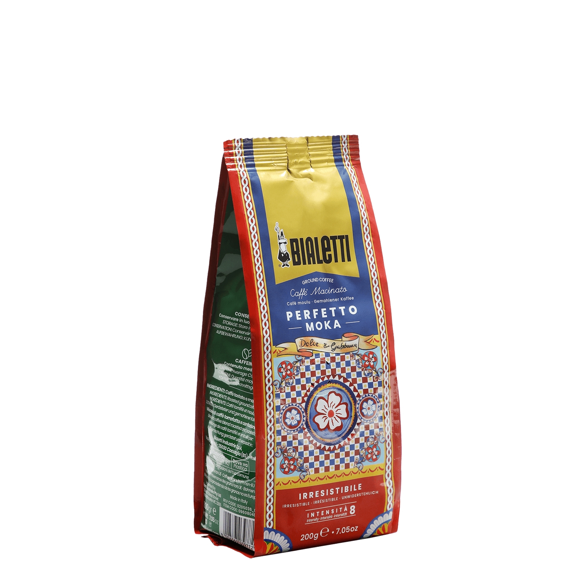 Bialetti - Dolce&Gabbana Moka Express 3 Tassen in Geschenkdose mit gemahlenem Kaffee und Kaffeedose