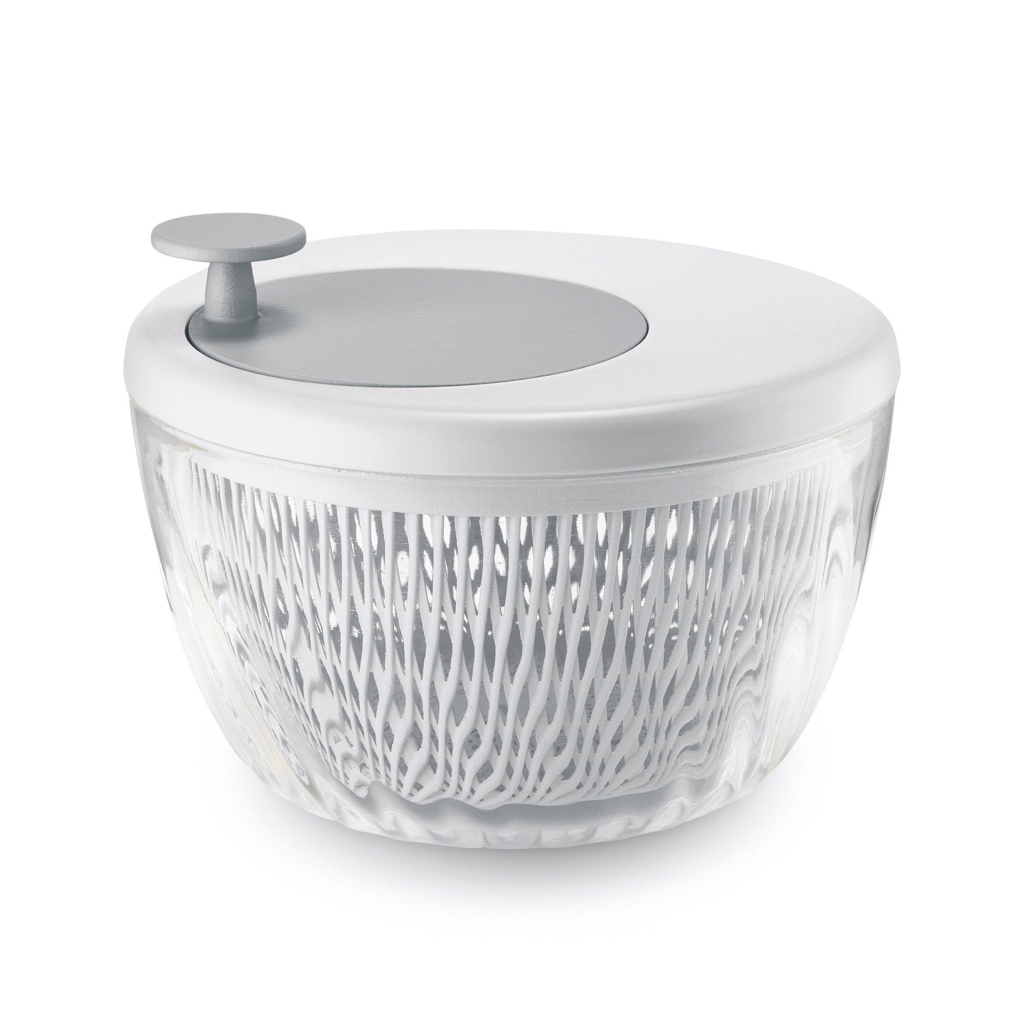 Guzzini - salad spinner with lid SPIN&STORE 26cm - White Guzzini - salad spinner with lid SPIN&STORE 26cm - White
