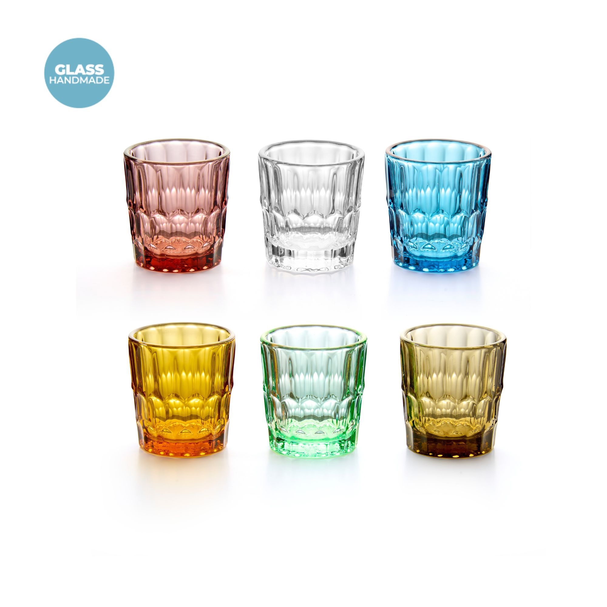 Guzzini - Set of 6 shot glasses ‘Vanity’ - assorted colours