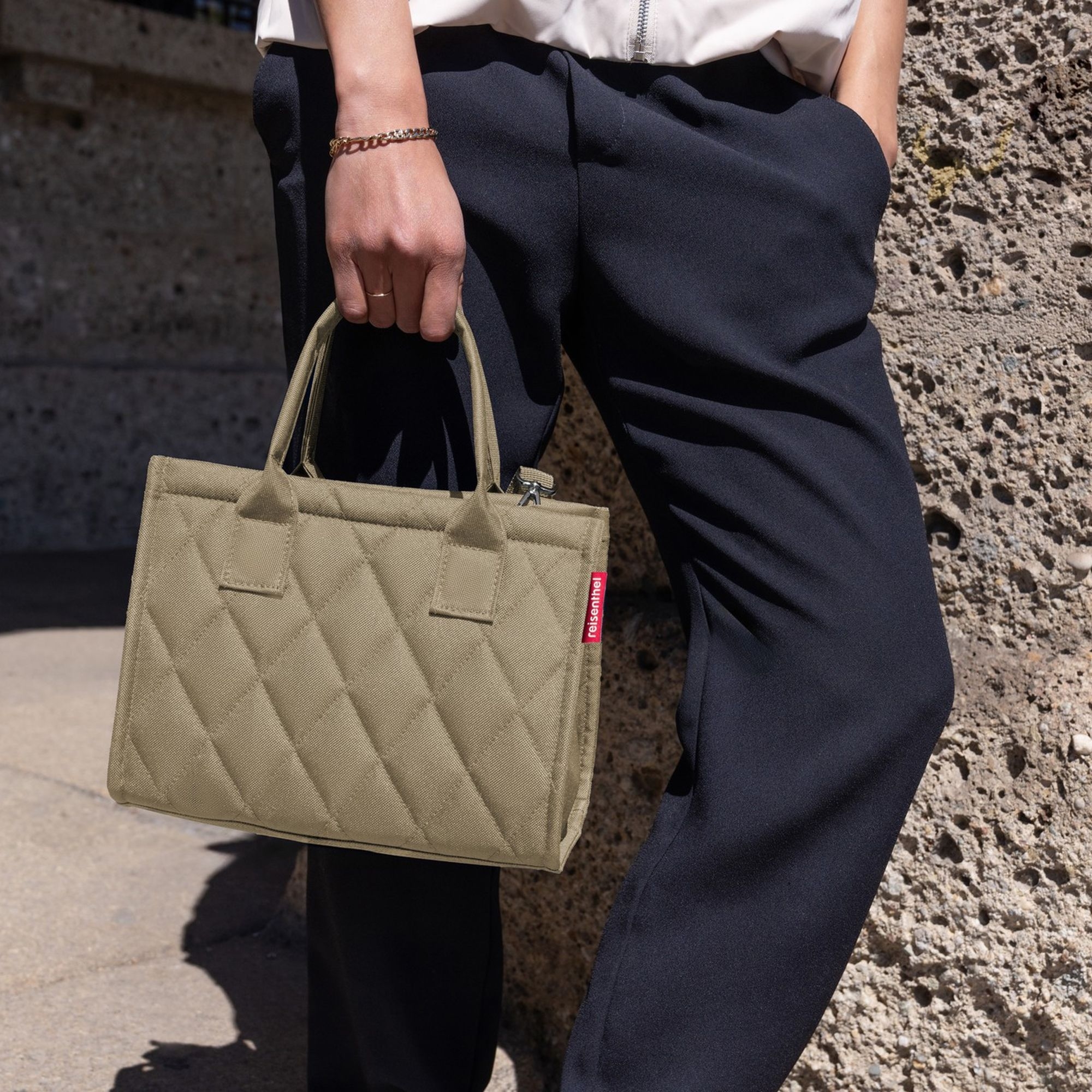 reisenthel - daily shopper XS - rhombus olive