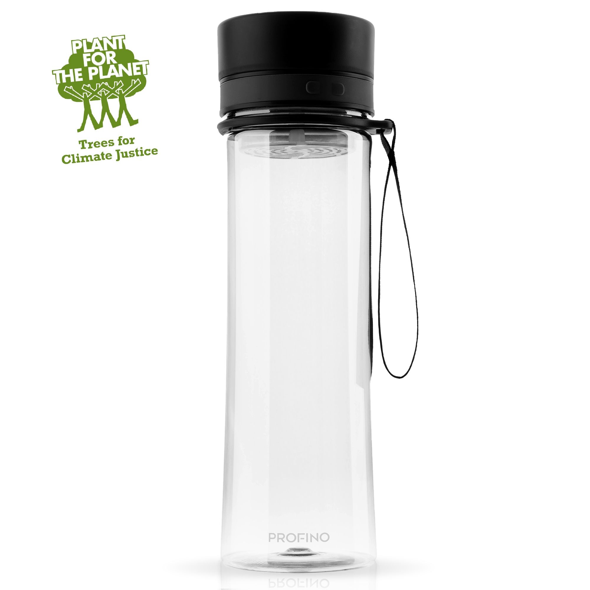Profino - Infuze Trinkflasche mit Sieb - 600 ml - Transparent